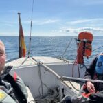 Die Crew bei der Arbeit, bevor das schwedische Militär aktiv wird