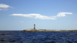 Leuchtturm auf dem Weg in die Hanö Bucht