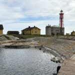 Leuchtturm, Vogelstation und stillgelegte Herberge auf der Südschäre