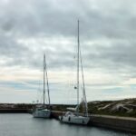 Der fast leere Hafen von Utklippan