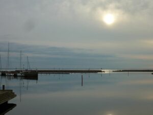 Abendlicher Himmel über dem Kalmar Sund