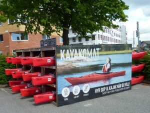 Kayakomat - hier kann man Kajaks leihen über eine App