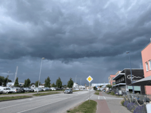 Gewitterfront über Wismar