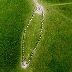 Von oben ist die Schiffsform von Ales Stenar gut zu erkennen