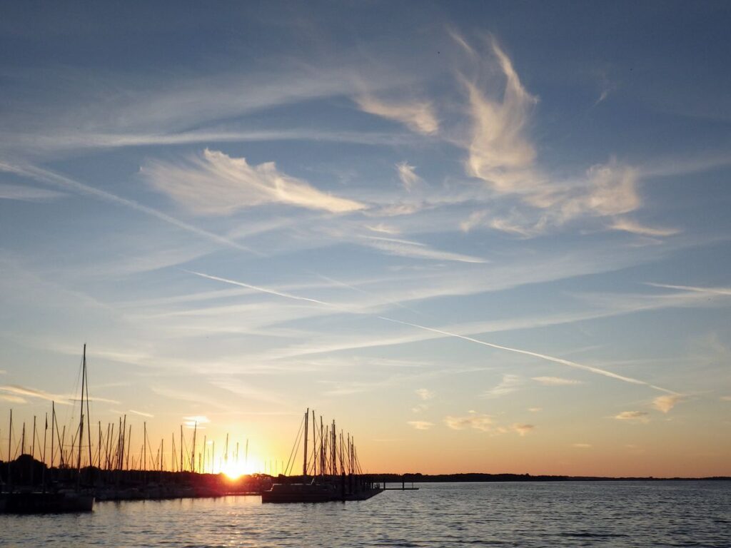 Sonnenuntergang über dem Roskildefjord