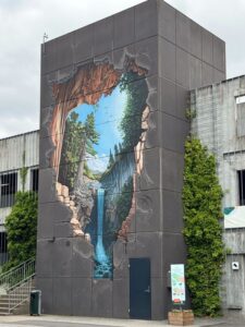 Parkhauseingang in Middlefart